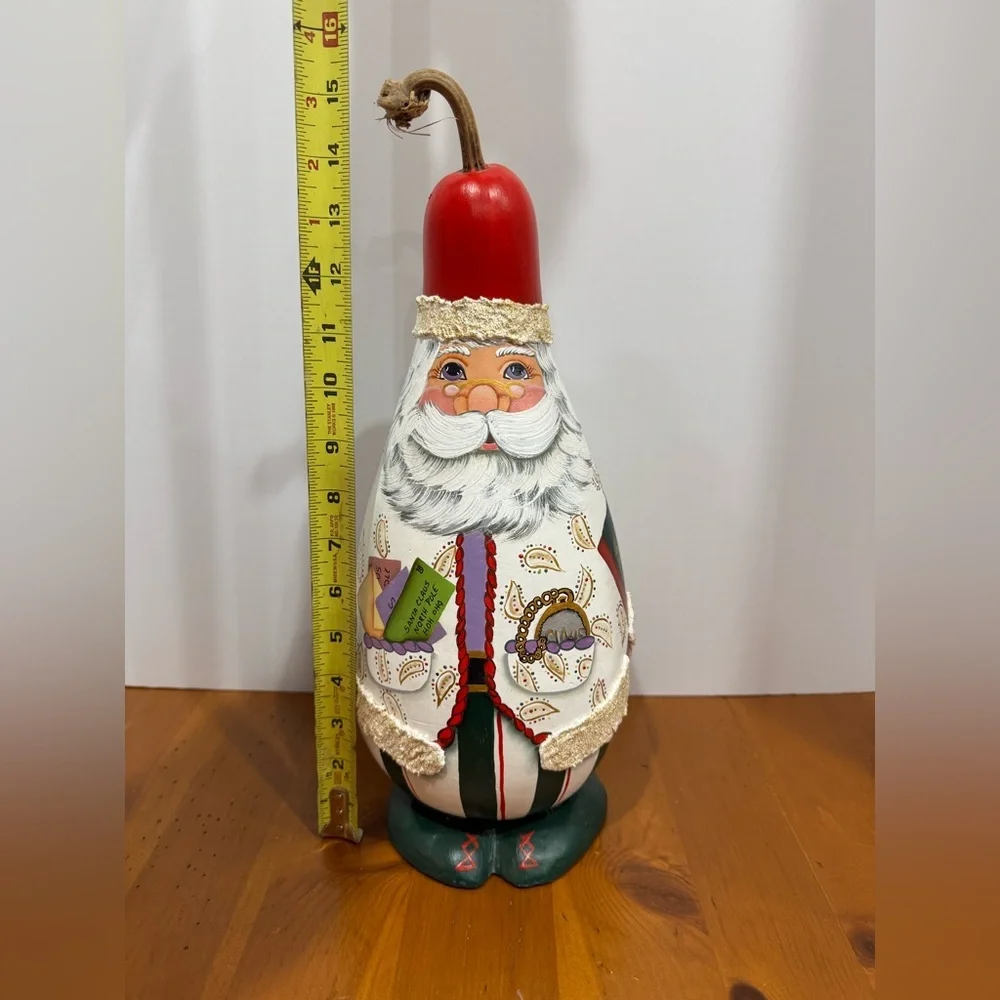 Handmade Santa gourd decoration hand painted